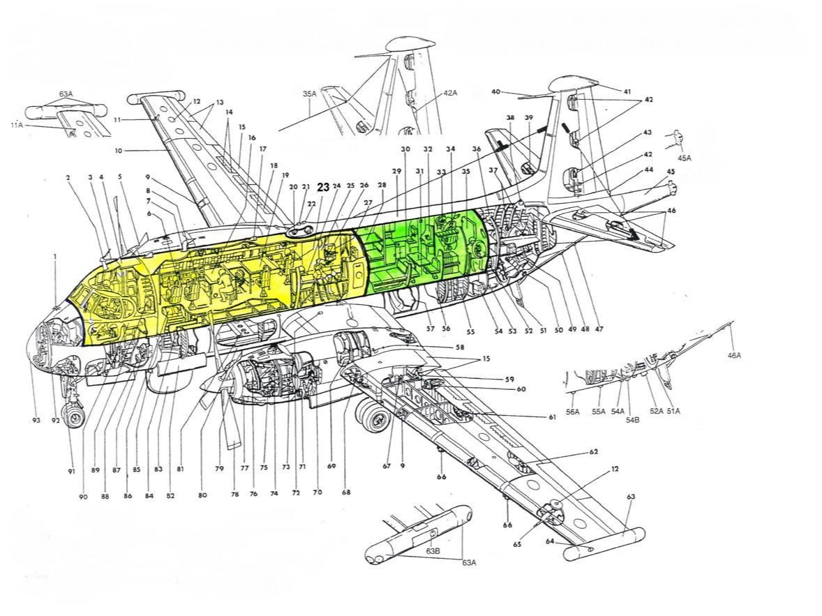 Tekening Breguet Br.1150 Atlantic SP-13A