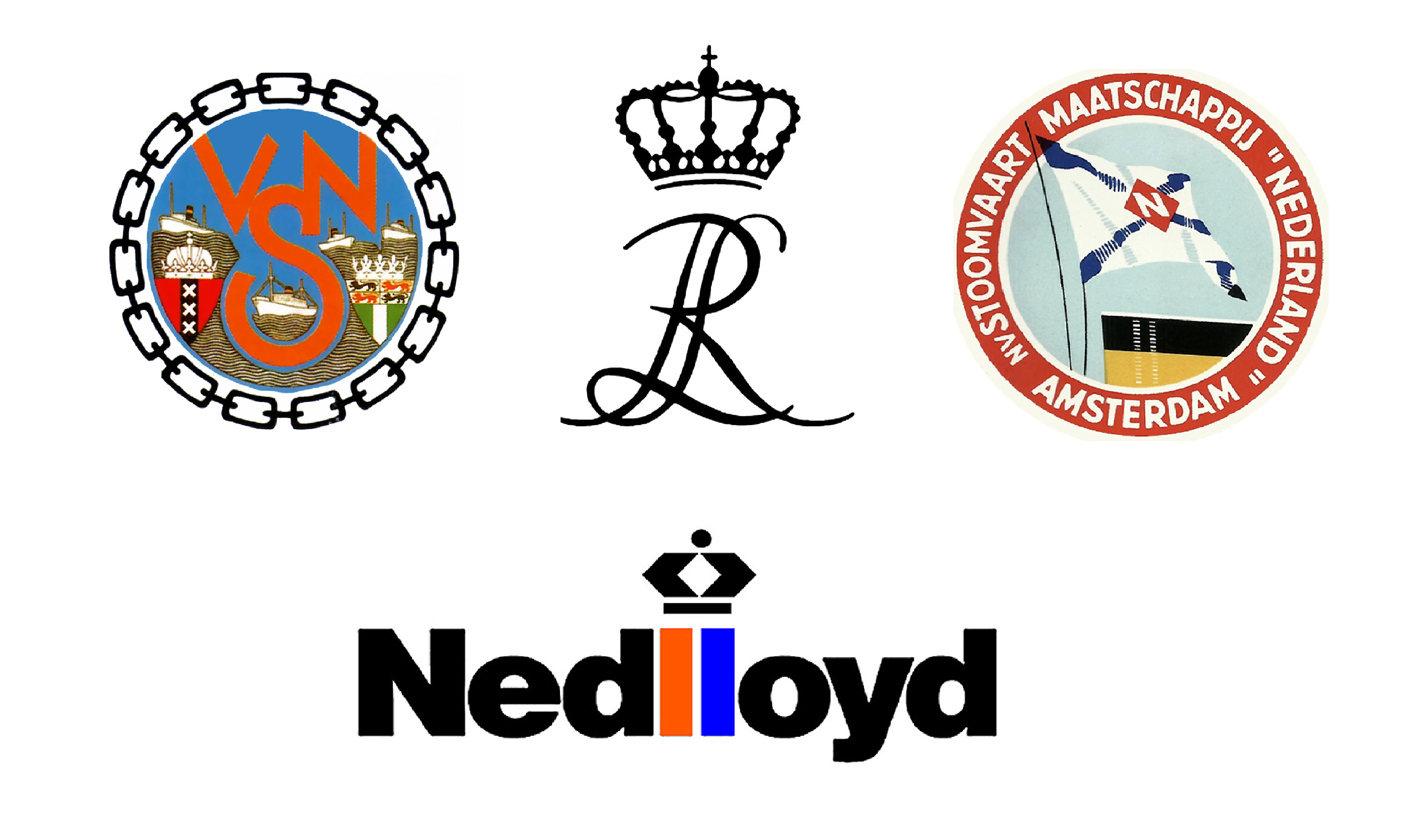 Emblemen Nedlloyd, VNS, KRL en SMN