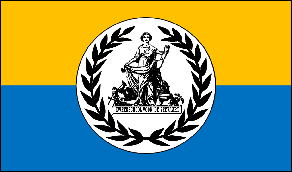 Vlag van de Vereeniging van Oud-KweekelingenEmblemen Nedlloyd, VNS, KRL en SMN